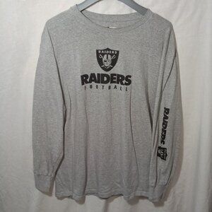 Oakland Raiders Football Long Sleeve Shirt Mens XL NFL Team Apparel - Sleeve Hit